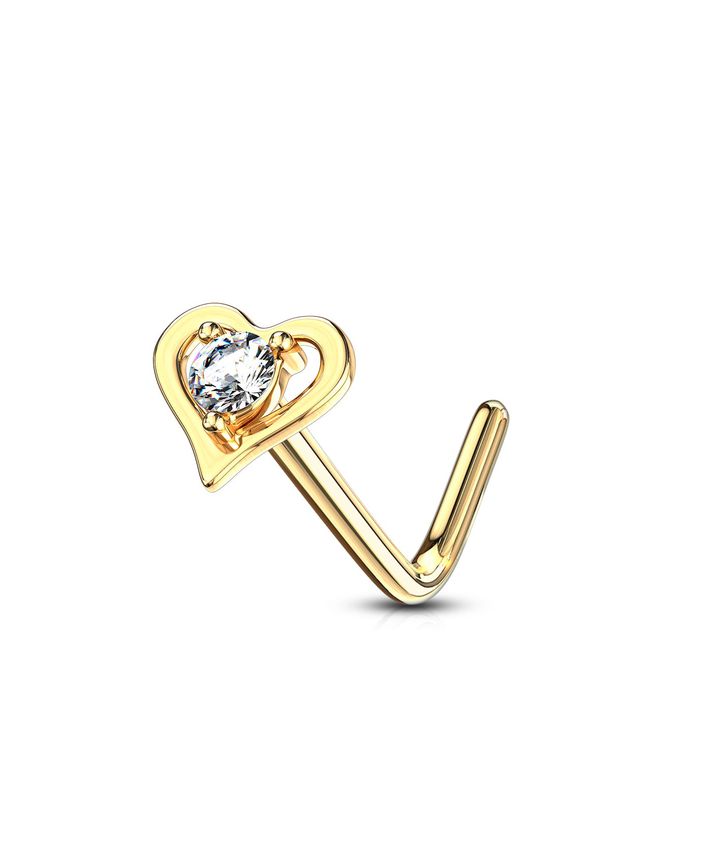 14K Gold Nose Stud