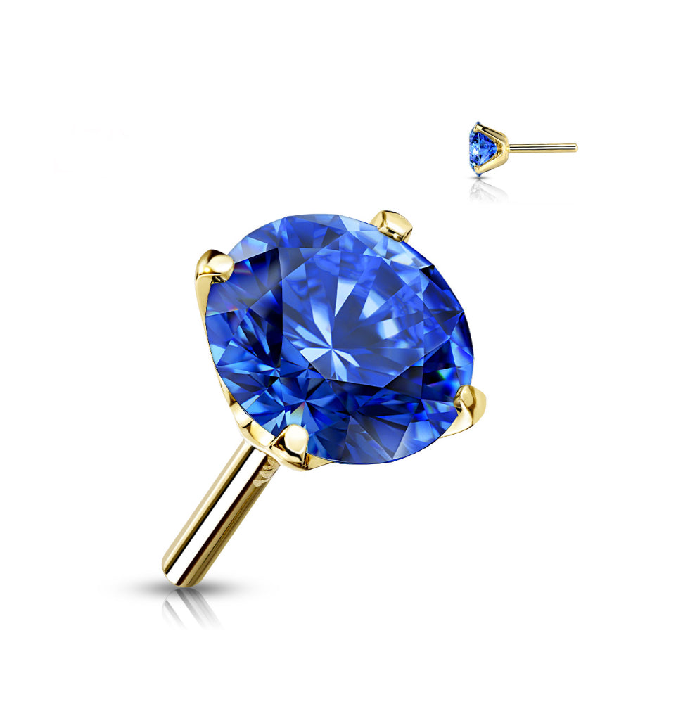 14k Gold Threadless Top