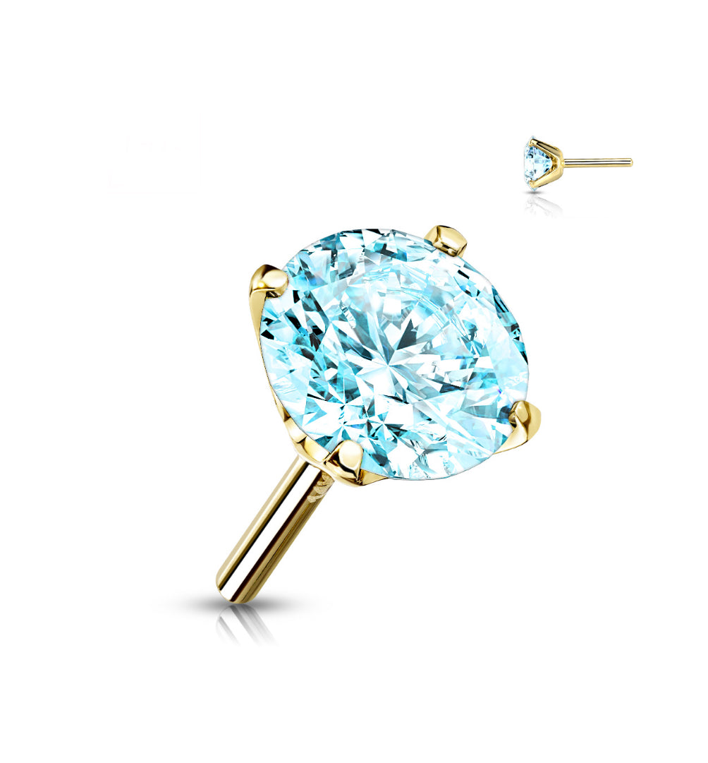 14k Gold Threadless Top