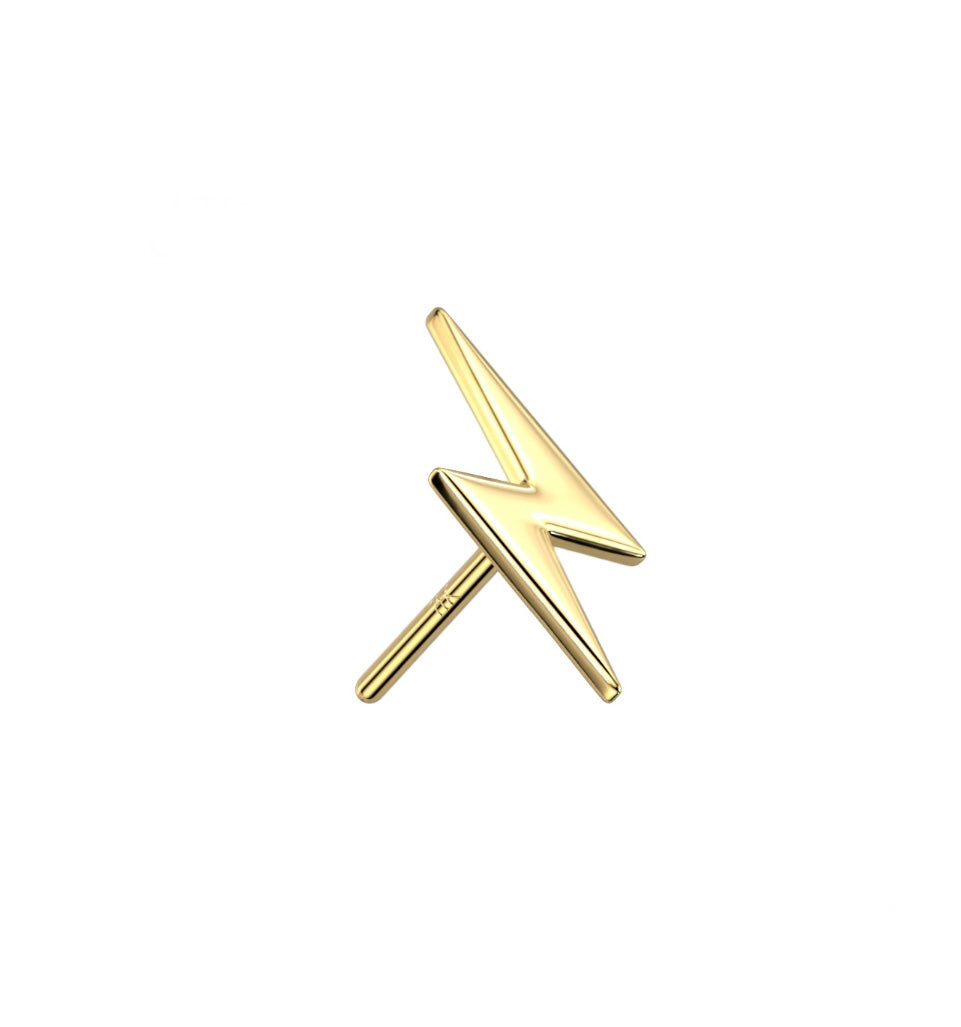 14K Gold Threadless Top